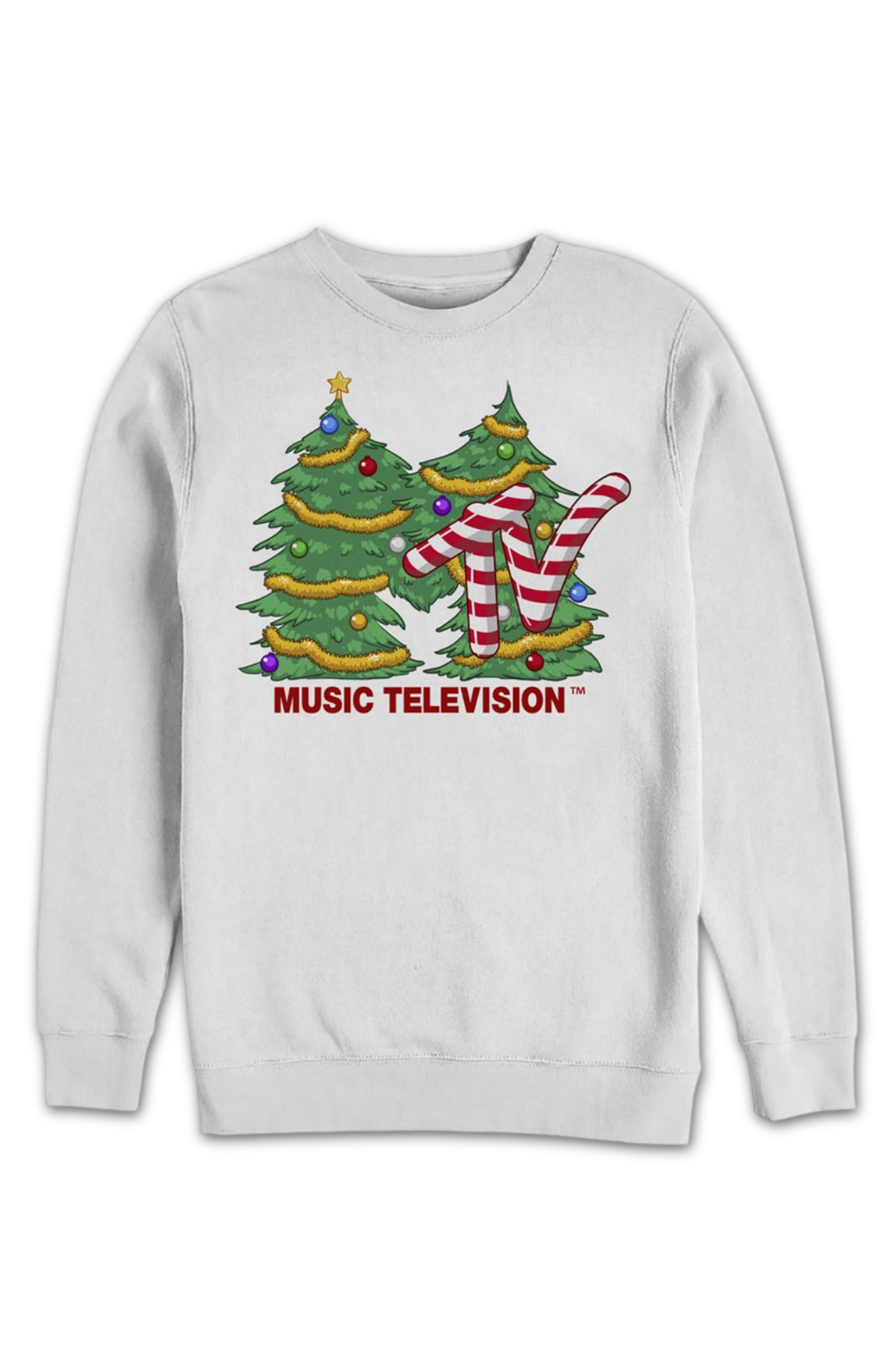 White Christmas Tree Logo MTV Sweatshirt product image 2