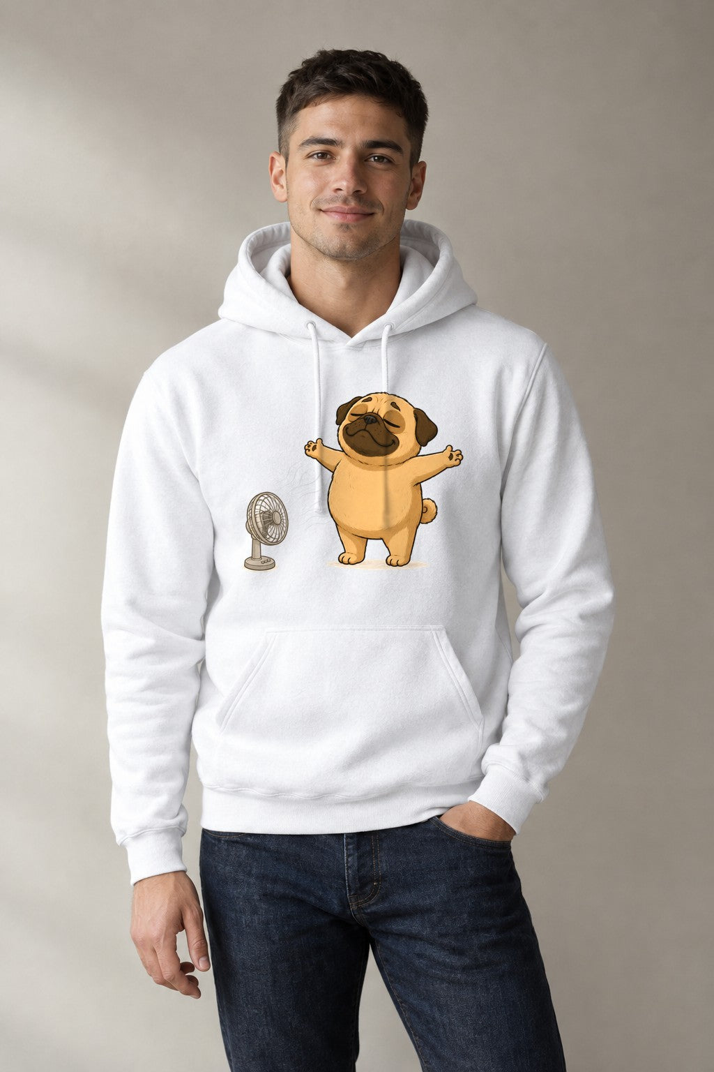 Chubby Pug Dog Cooling Down Electric product image 1