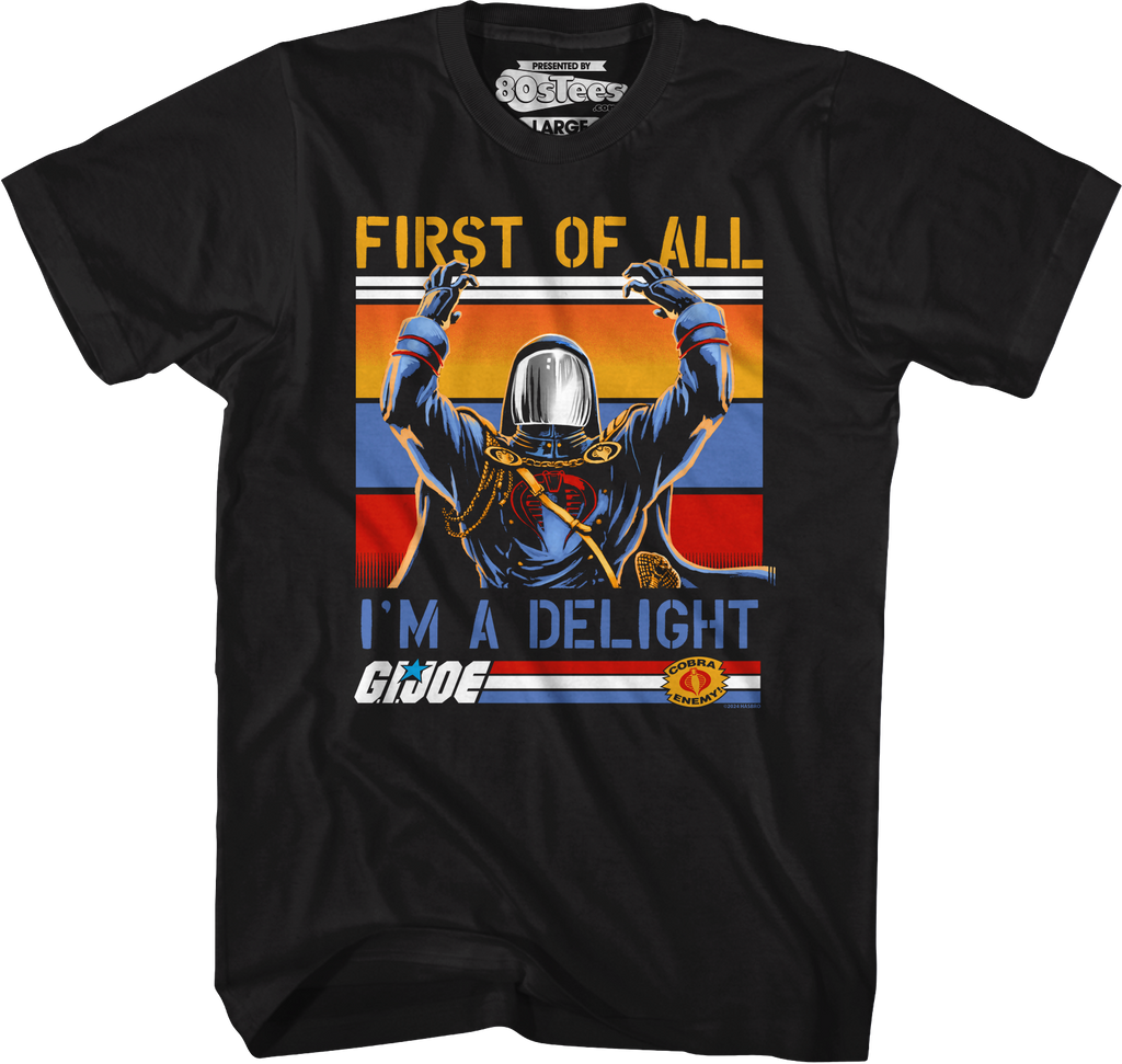 Cobra Commander I'm A Delight GI Joe T-Shirt product image 1