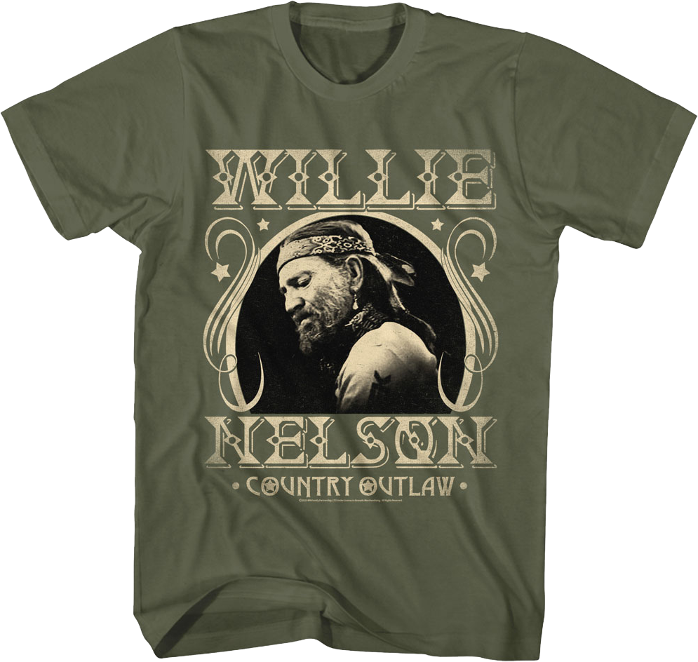 Country Outlaw Vintage Photo Willie Nelson T-Shirt product image 1