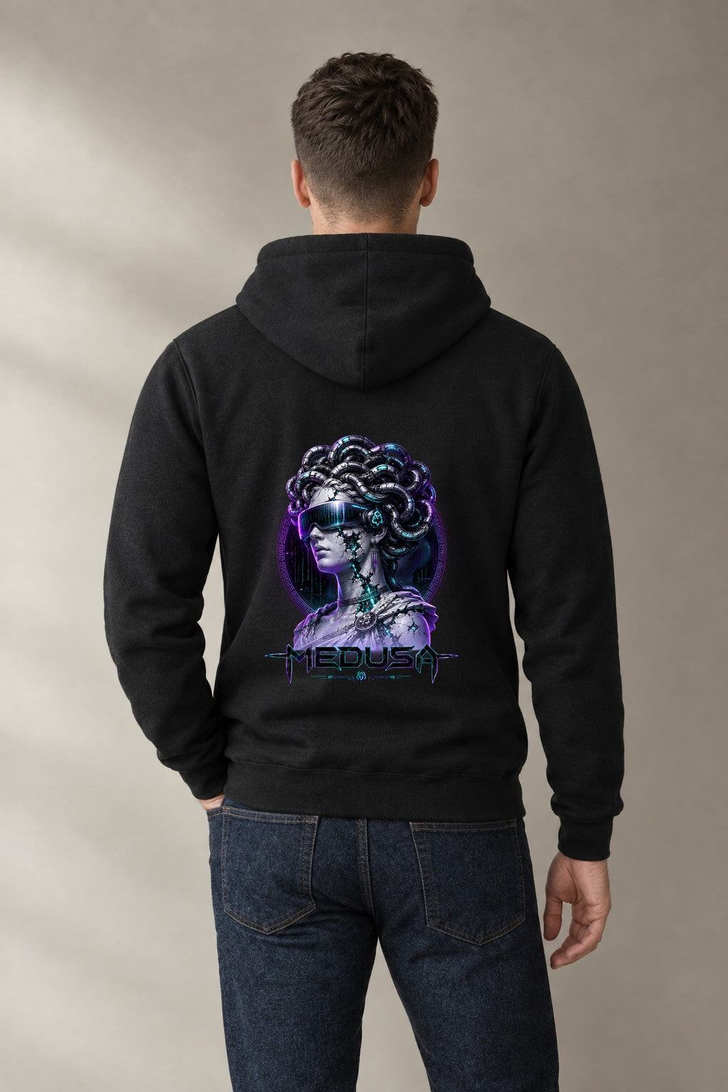 Cyberpunk Medusa Greek Statue Cyber product image 2