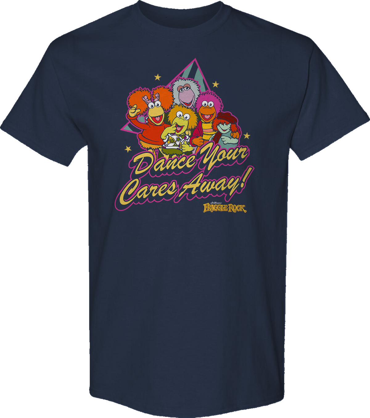Dance Your Cares Away Triangle Fraggle Rock T-Shirt product image 1