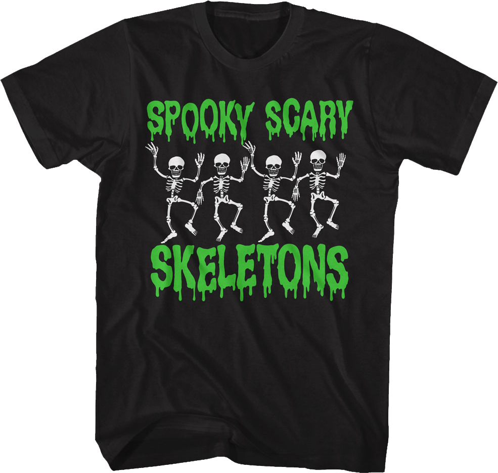 Dancing Spooky Scary Skeletons T-Shirt product image 1