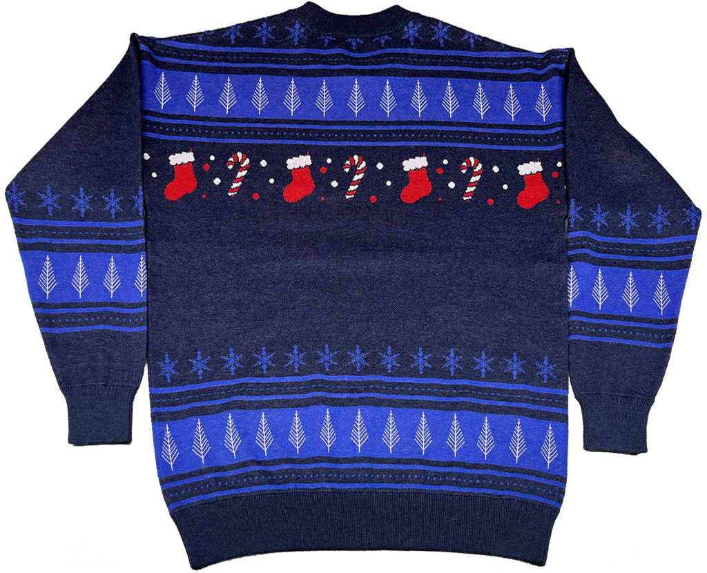 Festive Dinosaur Knitted Christmas Sweater