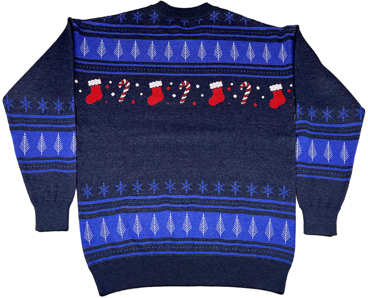 Festive Dinosaur Knitted Christmas Sweater