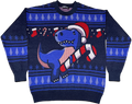 Festive Dinosaur Knitted Christmas Sweater