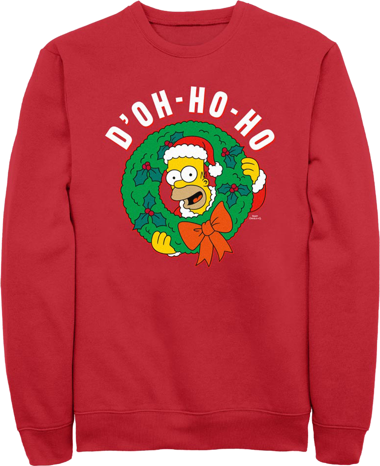 D'oh-Ho-Ho Simpsons Sweatshirt product image 1