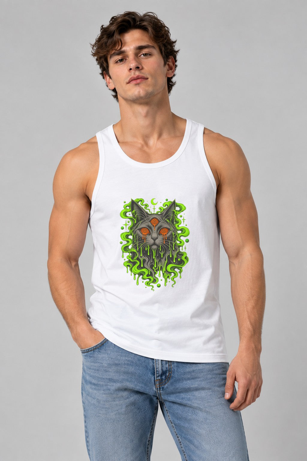 Dripping Psychedelic Cat