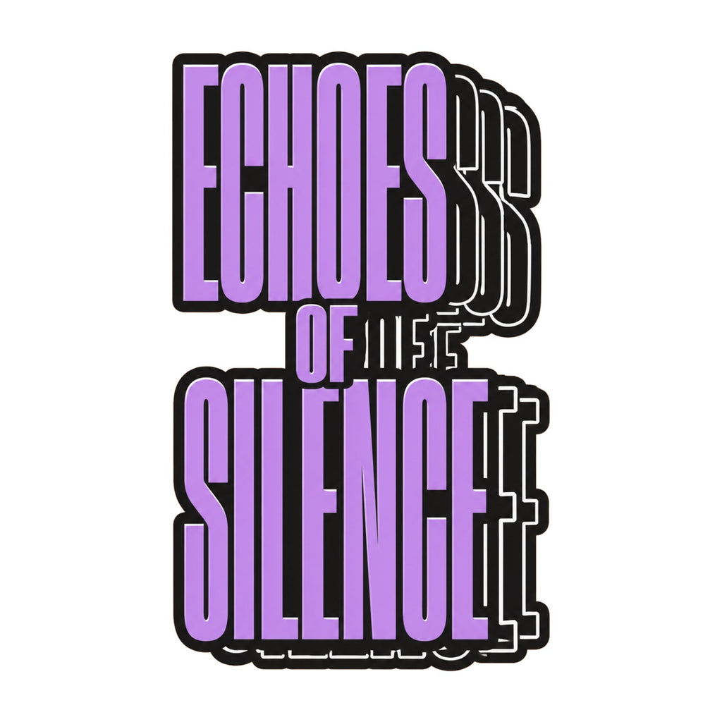 Echoes of Silence Graphic Tee - Bold Typography Street Style product image 3