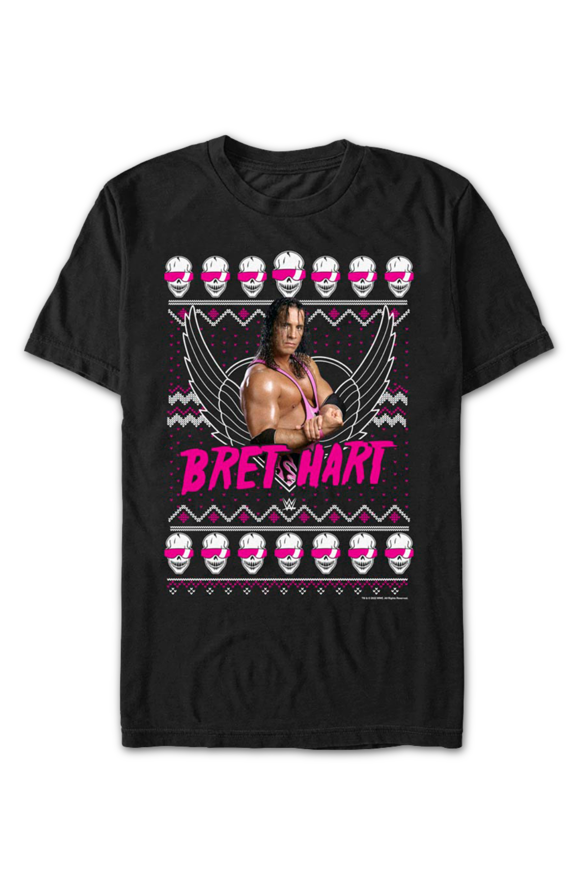 Faux Ugly Christmas Sweater Bret "Hitman" Hart T-Shirt product image 2