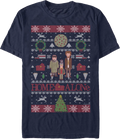 Faux Ugly Christmas Sweater Home Alone T-Shirt product image 1