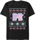 Faux Ugly Christmas Sweater MTV T-Shirt product image 1
