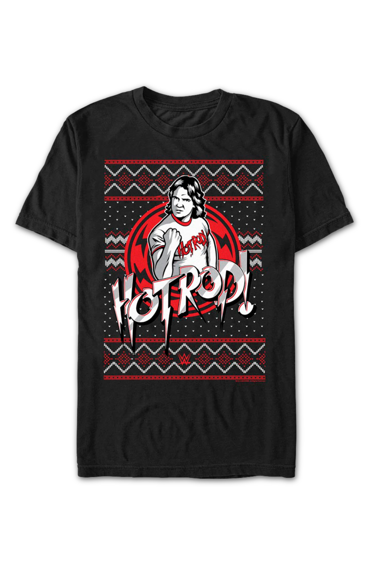 Faux Ugly Christmas Sweater "Rowdy" Roddy Piper T-Shirt product image 2