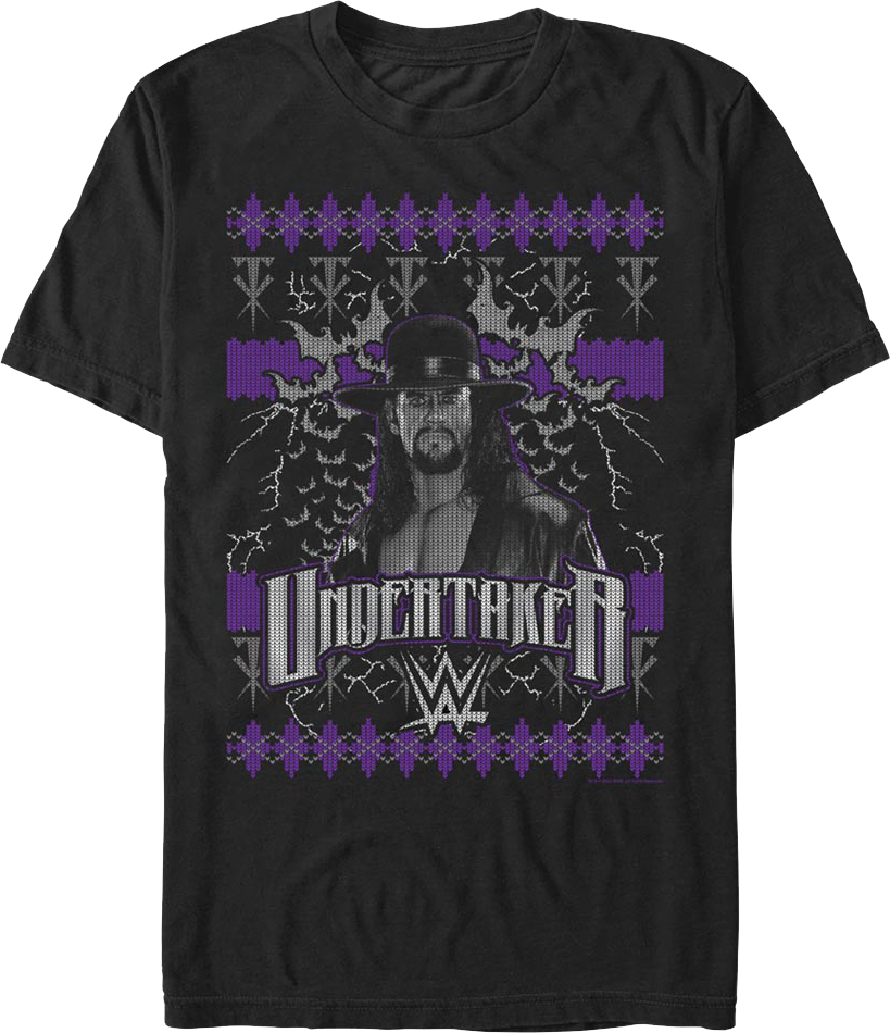 Faux Ugly Christmas Sweater Undertaker T-Shirt product image 1