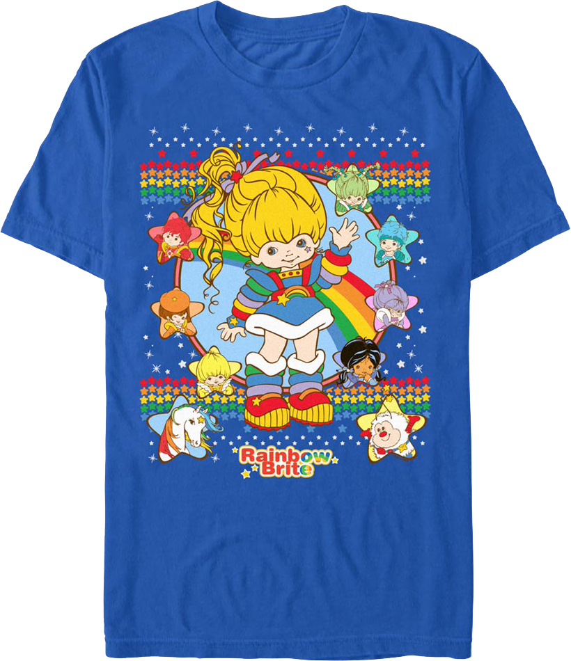 Faux Ugly Sweater Rainbow Brite T-Shirt product image 1