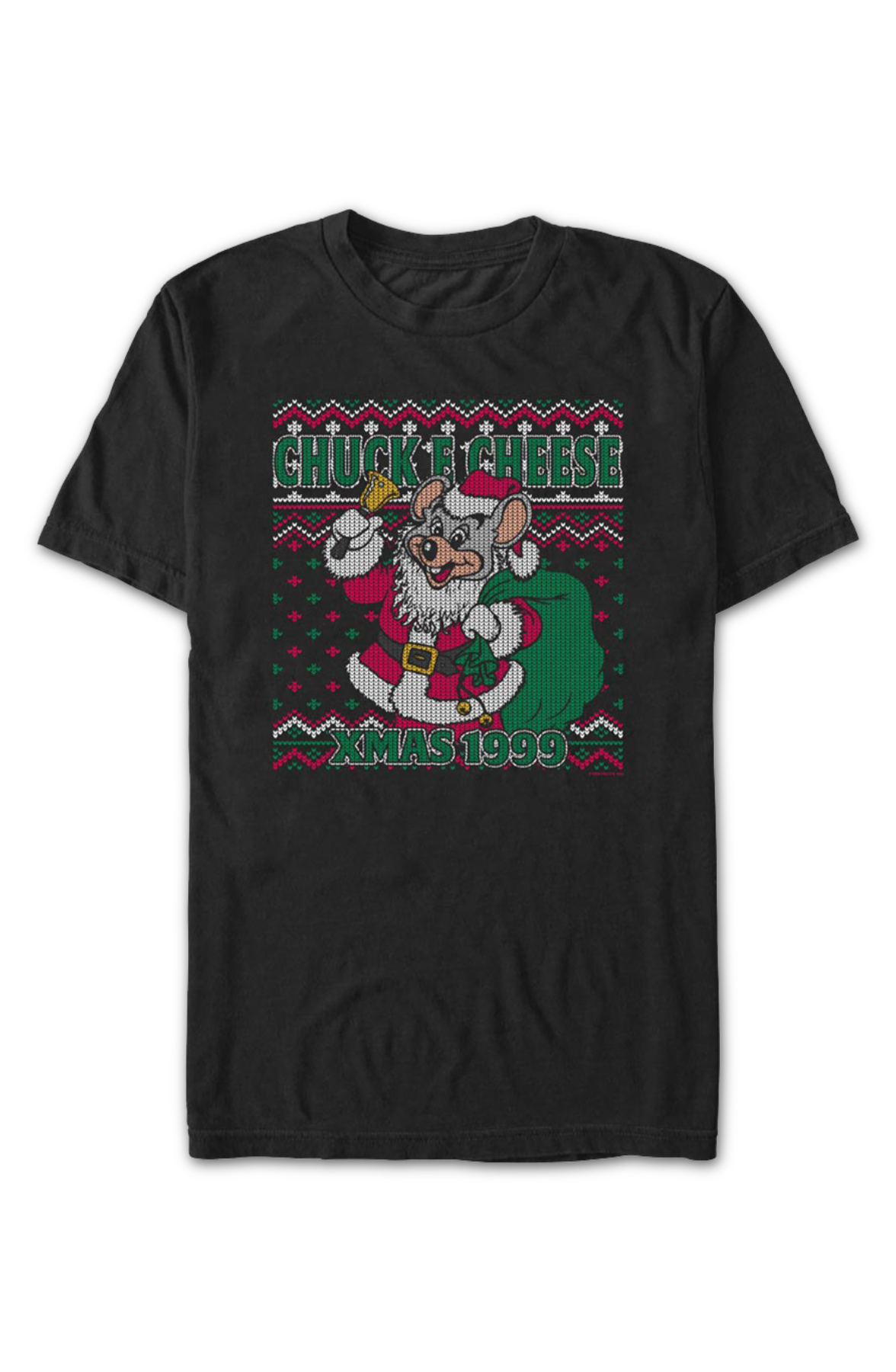 Faux Ugly Xmas 1999 Sweater Chuck E. Cheese T-Shirt product image 2
