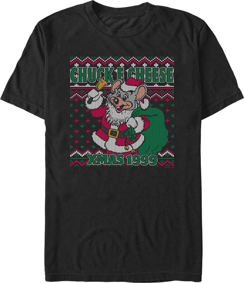 Faux Ugly Xmas 1999 Sweater Chuck E. Cheese T-Shirt product image 1