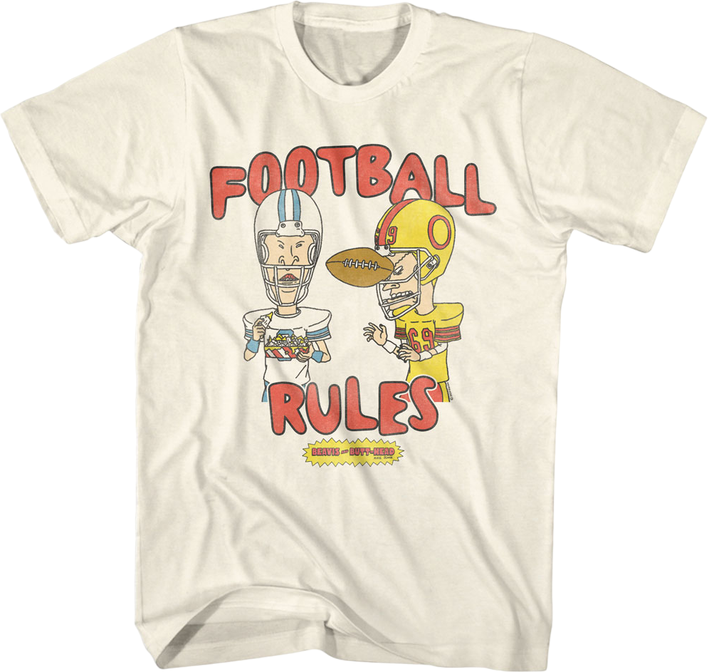 Football Rules Beavis And Butt-Head T-Shirt product image 1