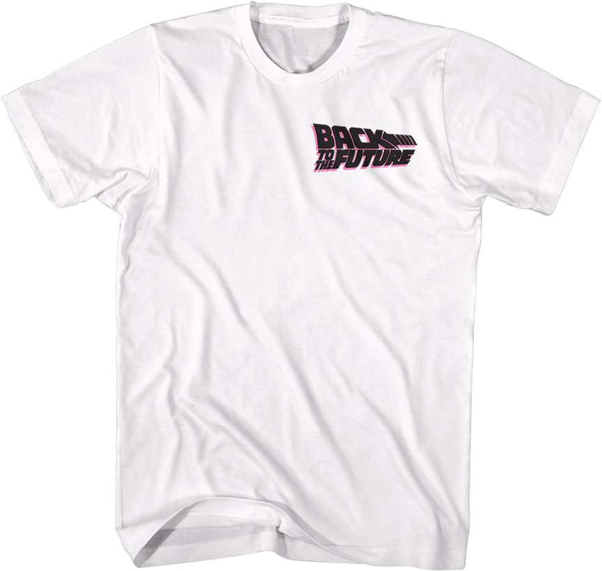 Front & Back DeLorean To The Future T-Shirt product image 3