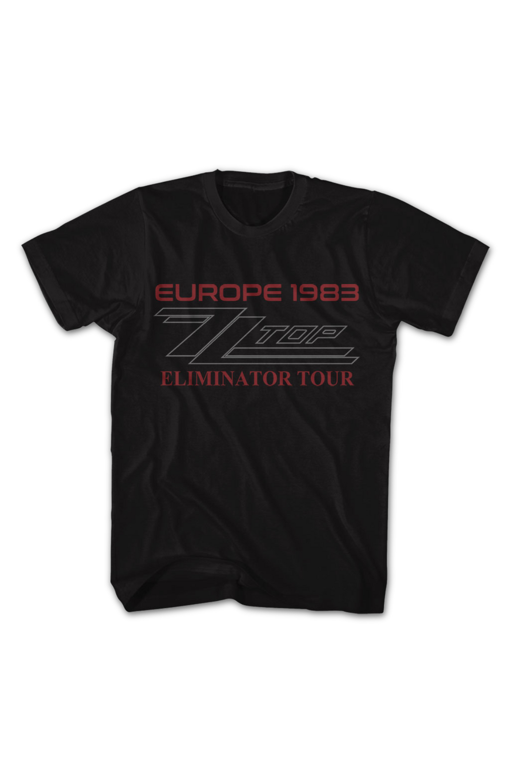Front & Back Europe 1983 Eliminator Tour ZZ Top T-Shirt product image 2