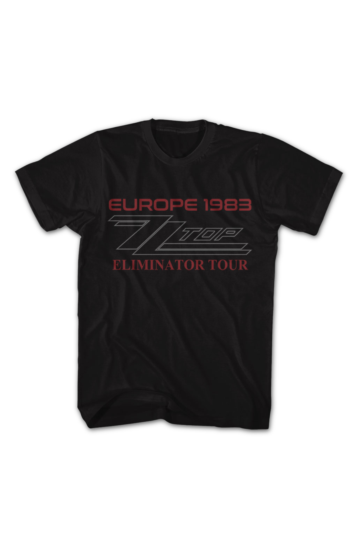 Front & Back Europe 1983 Eliminator Tour ZZ Top T-Shirt product image 2