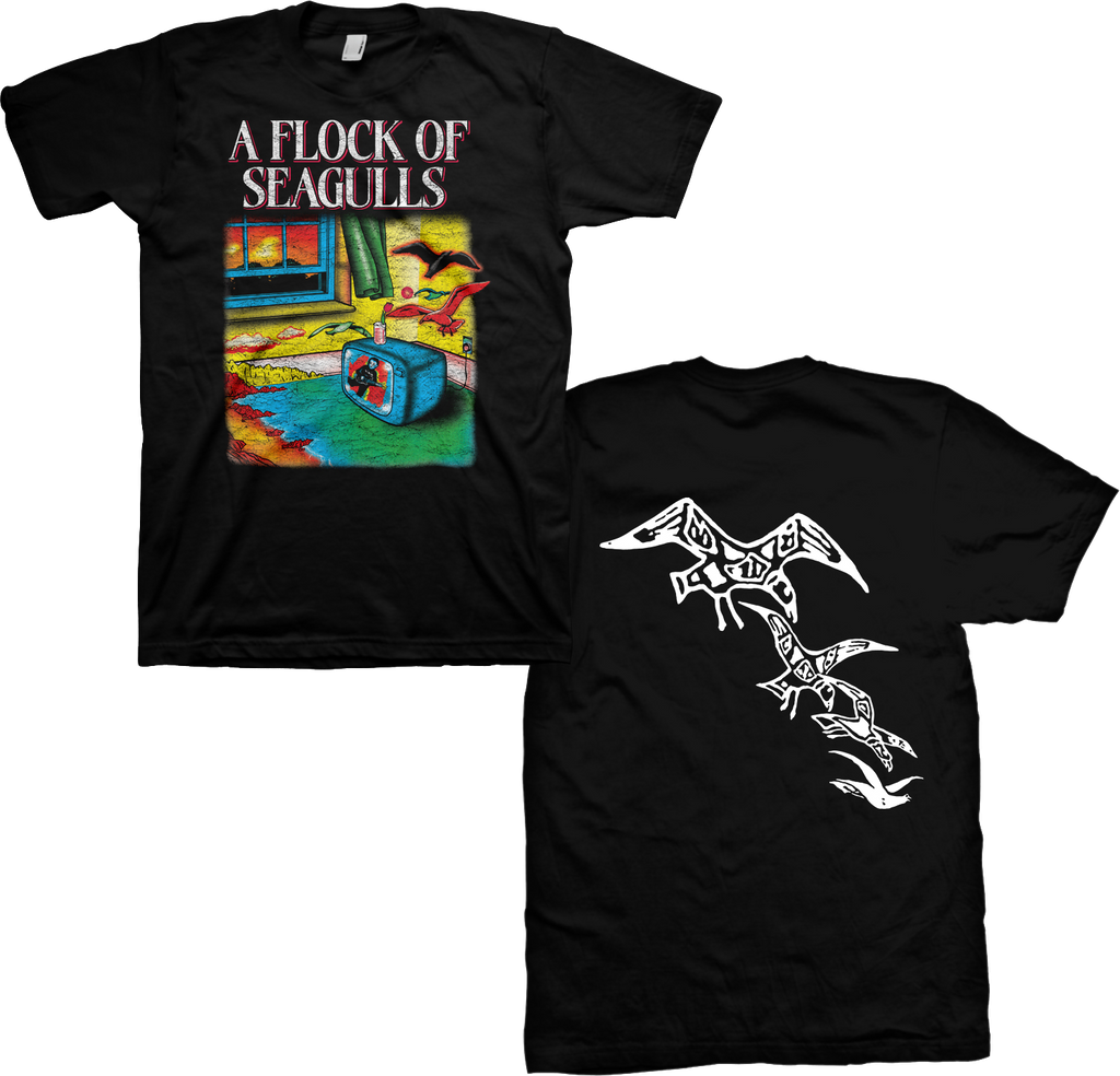 Front & Back Flock Of Seagulls T-Shirt product image 3