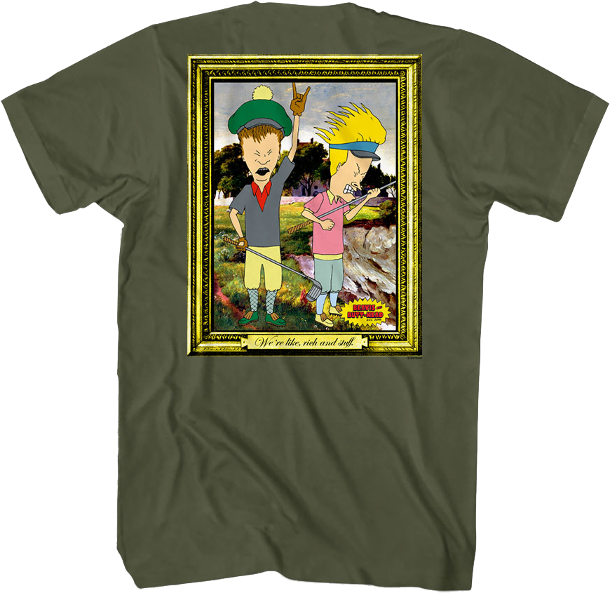 Front & Back Golf Photo Beavis And Butt-Head T-Shirt product image 1