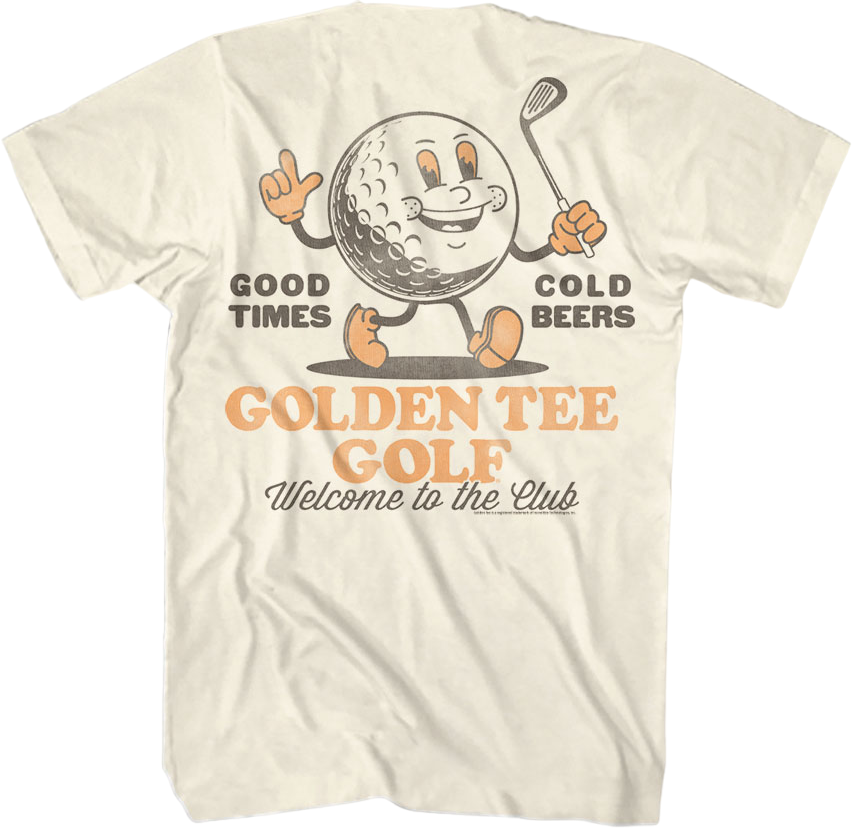 Front & Back Good Times Cold Beers Golden Tee Golf T-Shirt product image 1