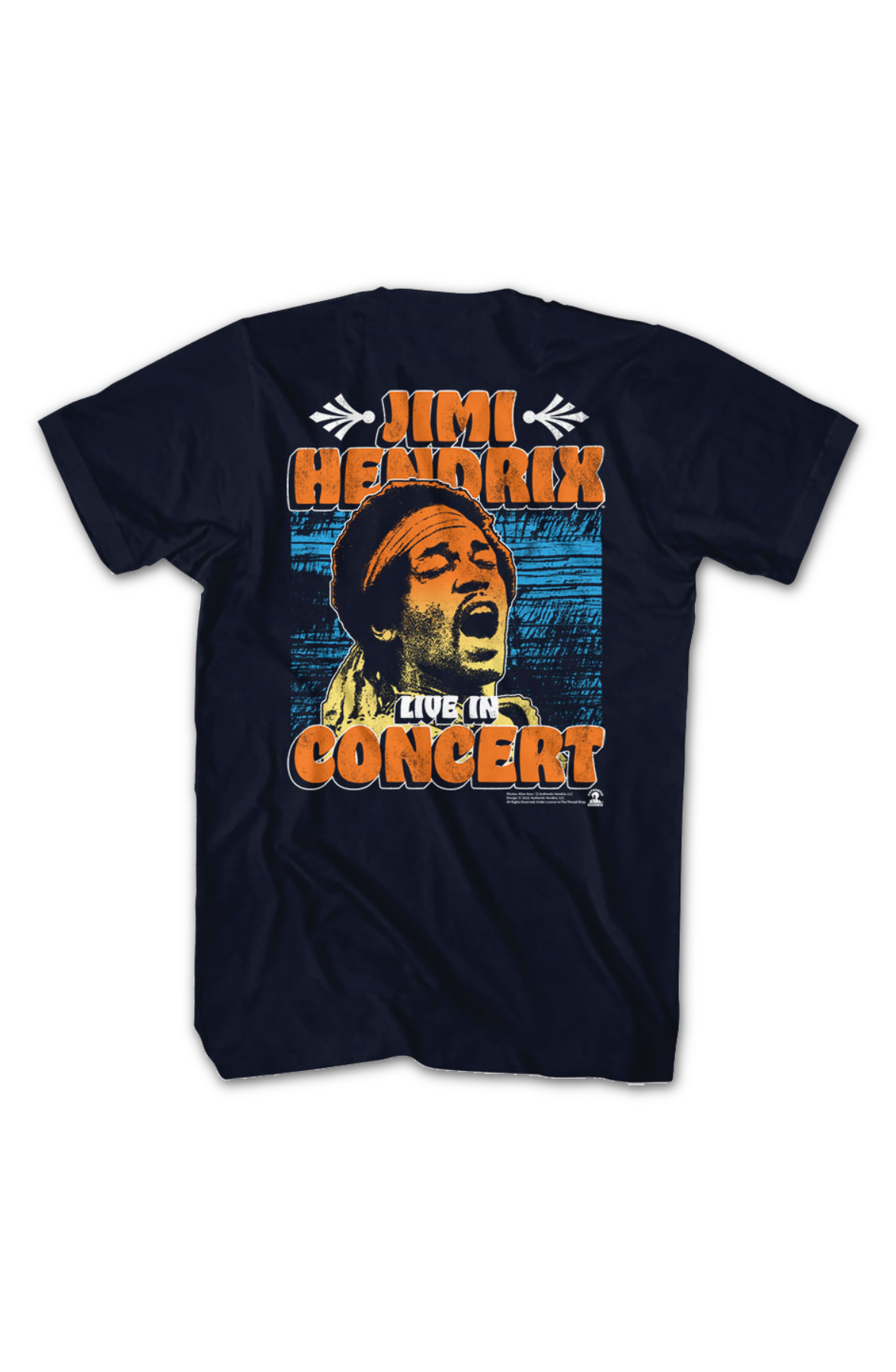 Front & Back Live In Concert Jimi Hendrix T-Shirt product image 2