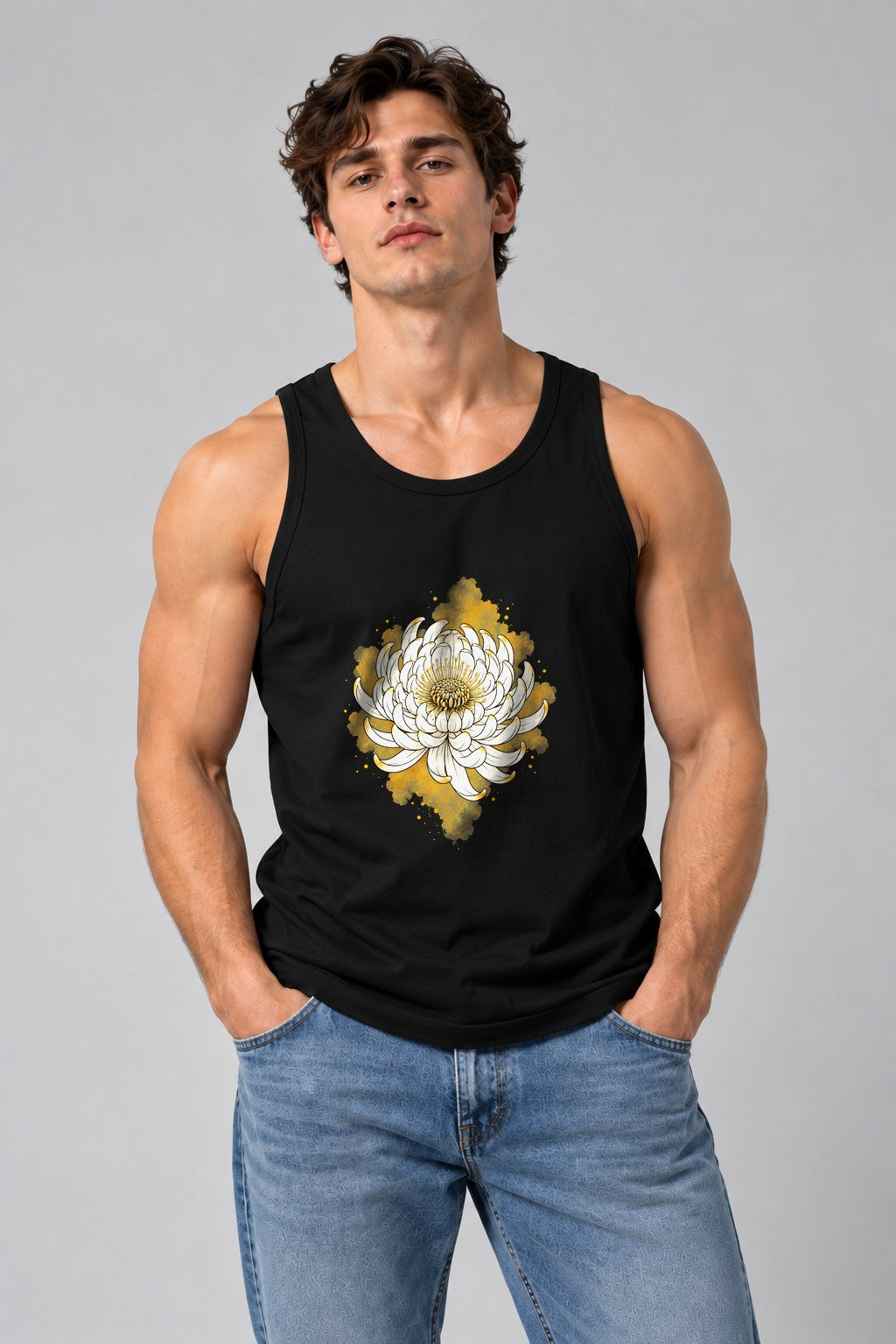 Golden Chrysanthemum Bloom