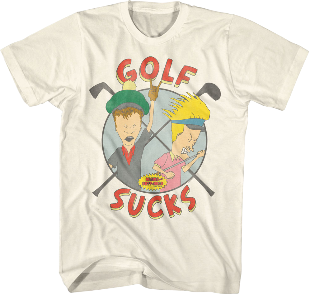 Golf Sucks Beavis And Butt-Head T-Shirt product image 1