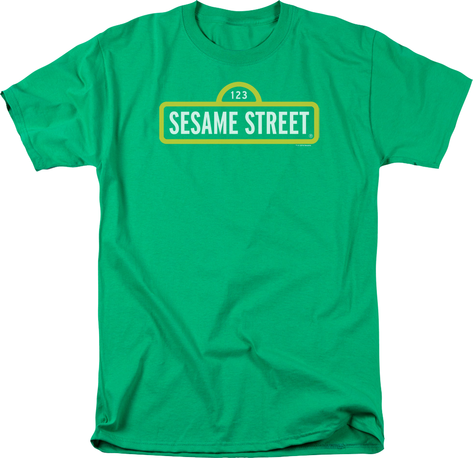 Green Sign Sesame Street T-Shirt product image 1