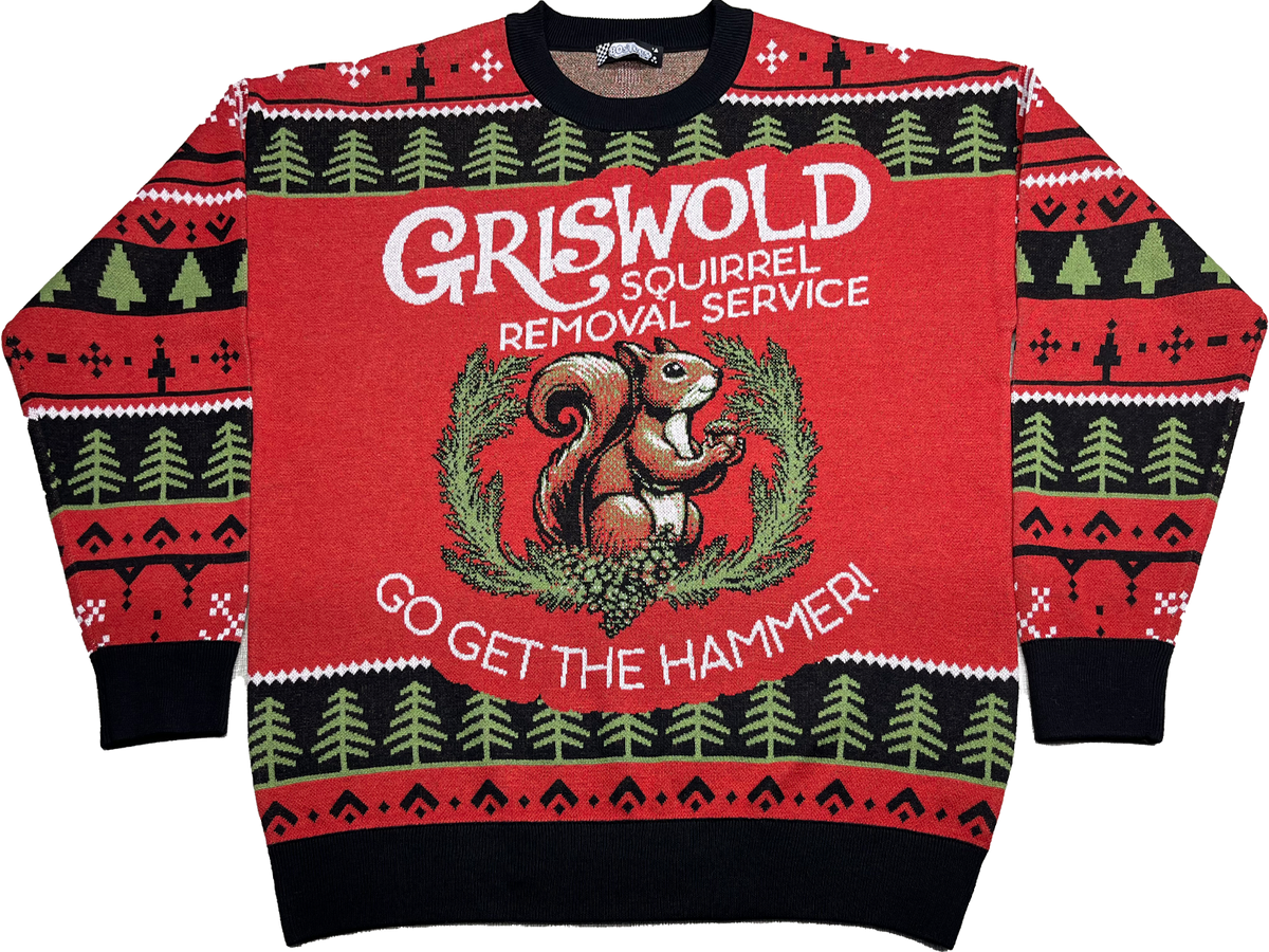 Griswold Squirrel Removal Service Christmas Vacation Knitted Sweater