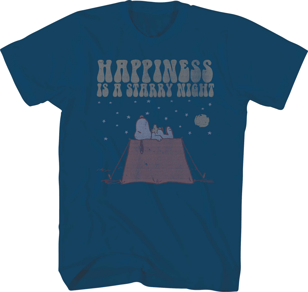 Happiness Is A Starry Night Peanuts T-Shirt product image 1