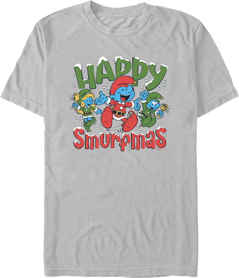 Happy Smurfmas Smurfs T-Shirt product image 1