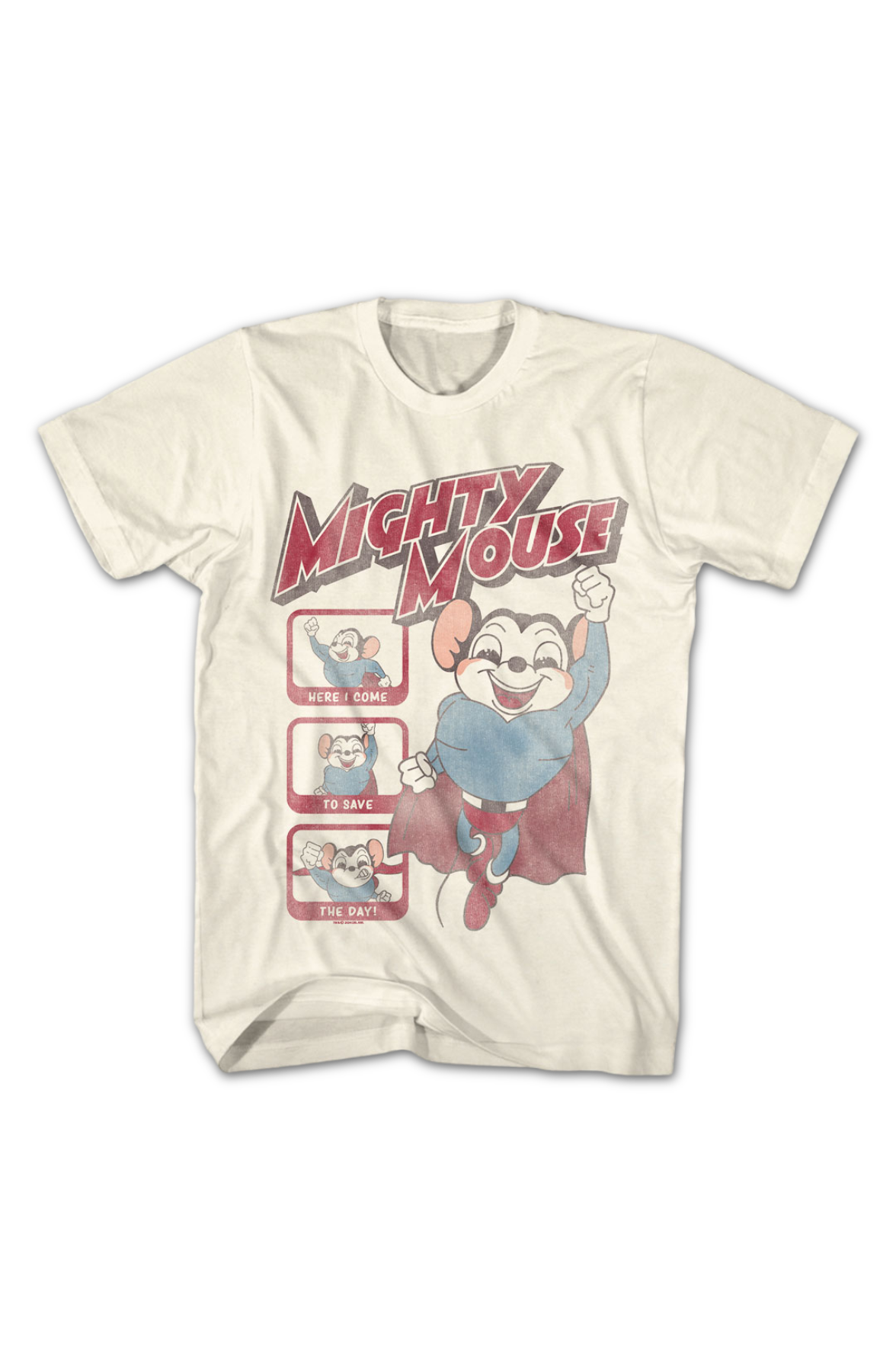 Here I Come To Save The Day Collage Mighty Mouse T-Shirt product image 2