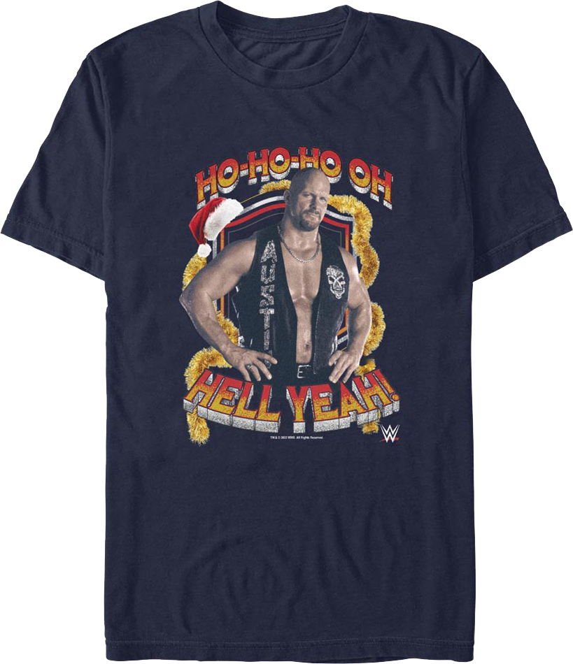 Ho-Ho-Ho Oh Hell Yeah "Stone Cold" Steve Austin T-Shirt product image 1