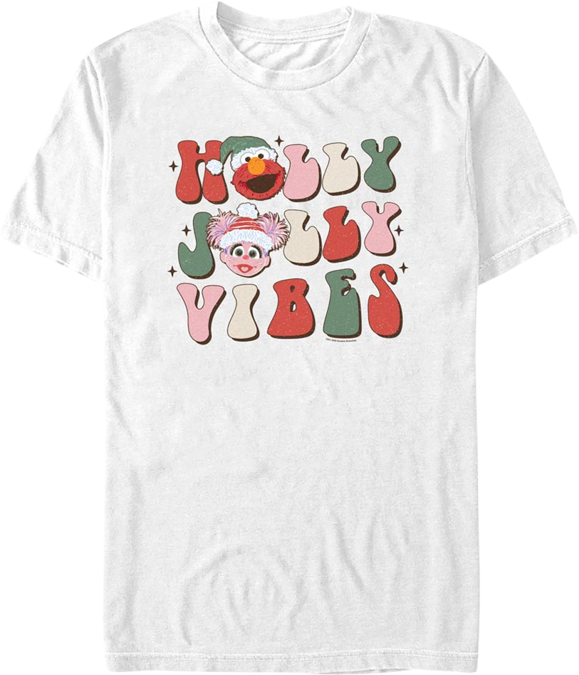 Holly Jolly Vibes Sesame Street T-Shirt product image 1
