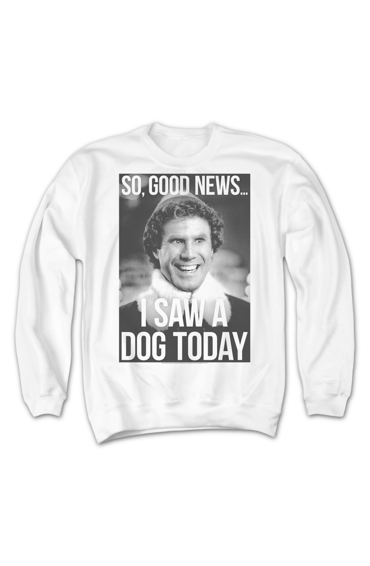 I Saw A Dog Today Elf Sweatshirt product image 2