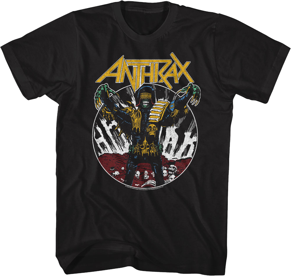 Judge Dredd Zombie Anthrax T-Shirt product image 1