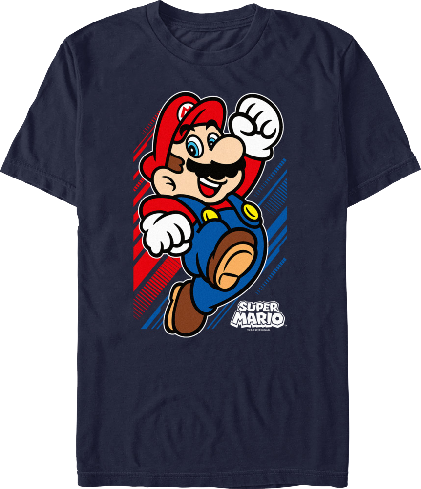 Jumping Super Mario Nintendo T-Shirt product image 1