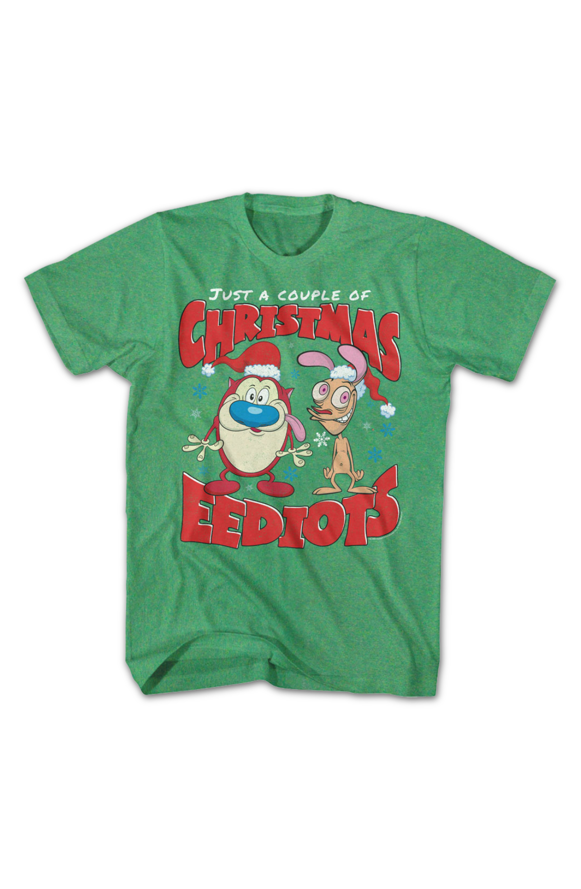 Just A Couple Of Christmas Eediots Ren And Stimpy T-Shirt product image 2