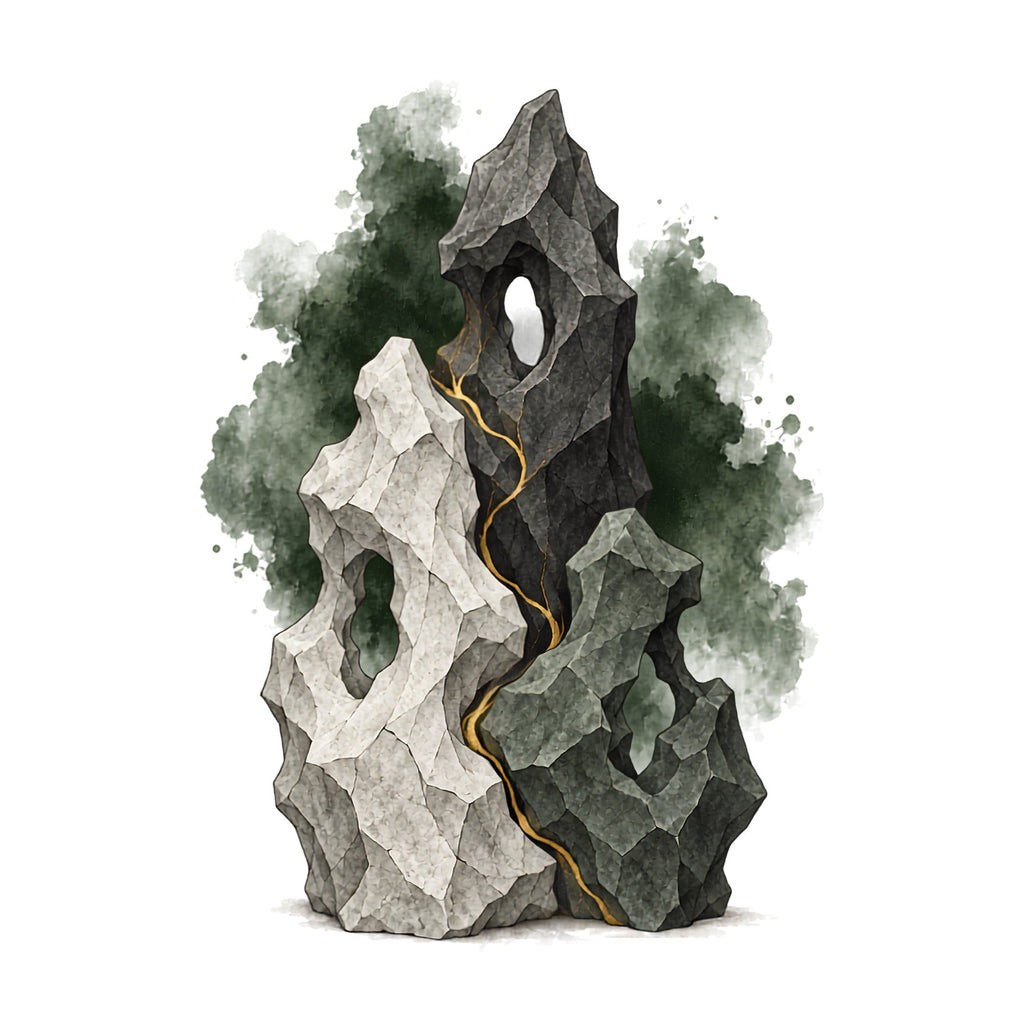 Kintsugi Stone Sculpture product image 3