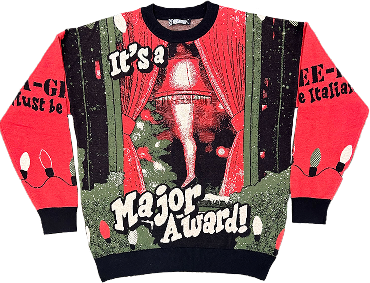 Leg Lamp It's A Major Award Christmas Story Knitted Sweater