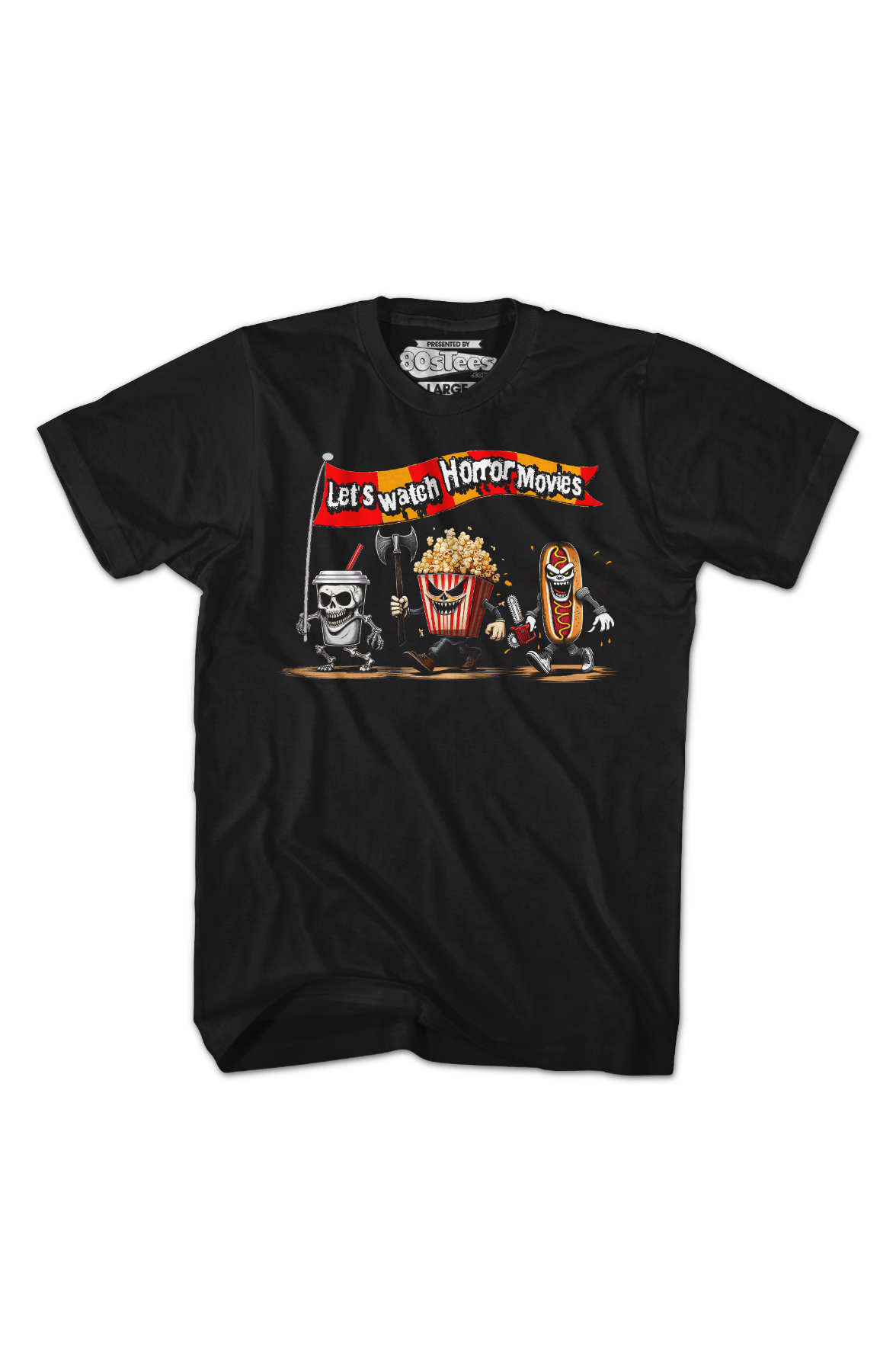 Let's Watch Horror Movies T-Shirt product image 2