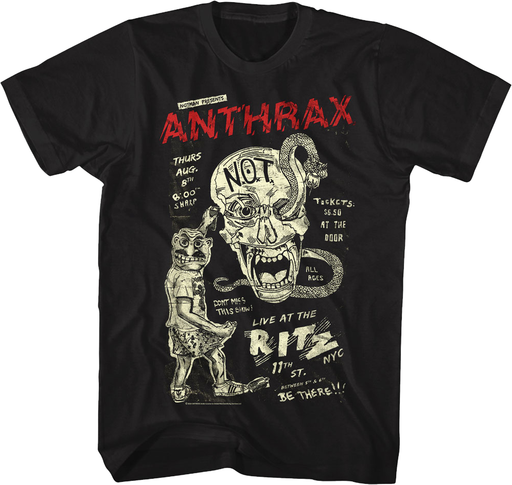 Live At The Ritz Anthrax T-Shirt product image 1
