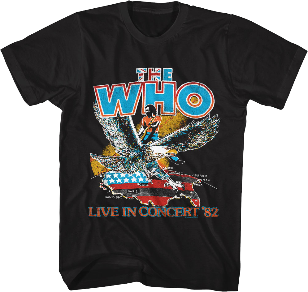 Live In Concert '82 The Who T-Shirt product image 1