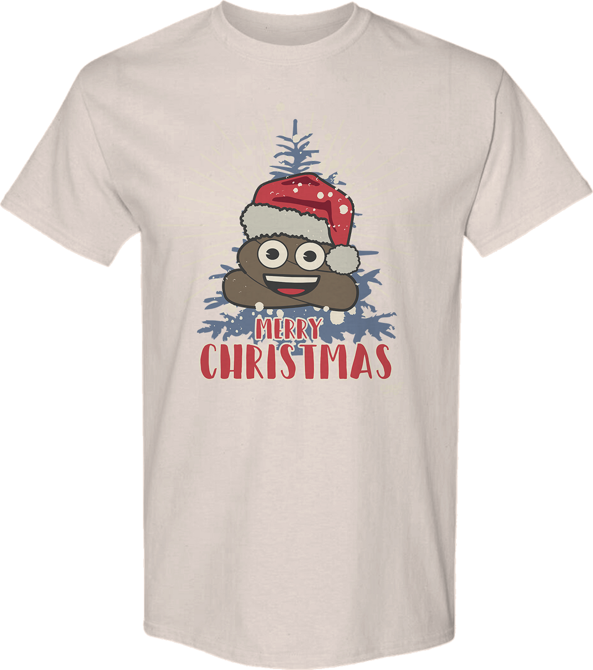 Merry Christmas Poo Emoji T-Shirt product image 1