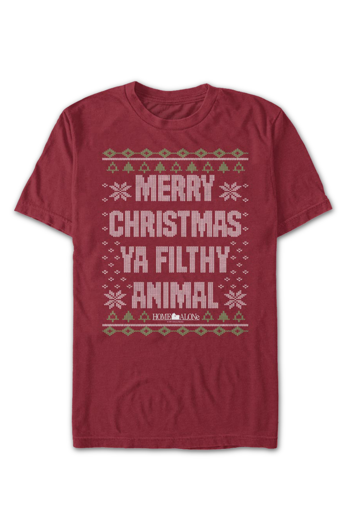 Merry Christmas Ya Filthy Animal Faux Knit Sweater Home product image 2