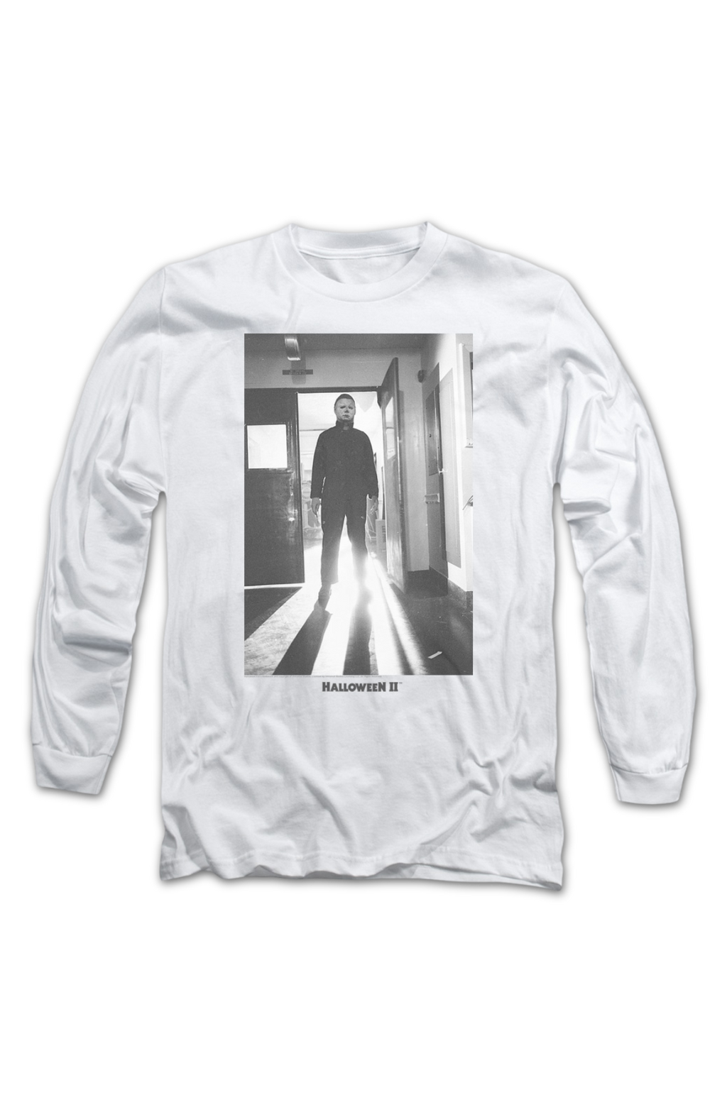 Michael Myers Black & White Photo Halloween II Long Sleeve product image 2